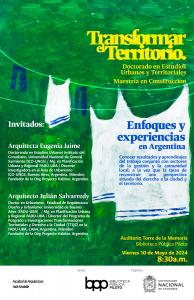 Conversación abierta: Transformar el territorio, enfoques y experiencias en Argentina