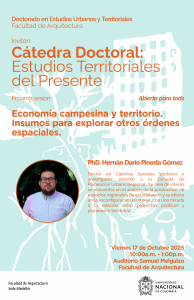 Cátedra doctoral: Economía campesina y territorio