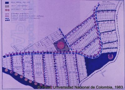 Plano de ubicacion y loteo del Programa de vivienda en el Barrio Kennedy de Medellin
Peval, 1983
Palabras clave: LOTES CON SERVICIOS KENNEDY
