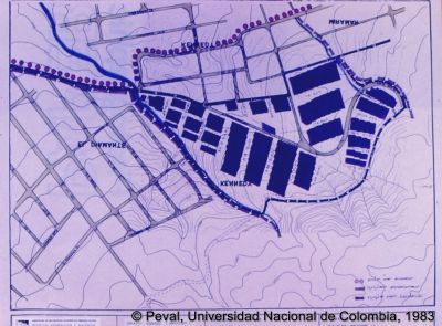 Plano de ubicacion y loteo del Programa de vivienda en el Barrio Kennedy de Medellin
Peval, 1983
Palabras clave: LOTES CON SERVICIOS KENNEDY
