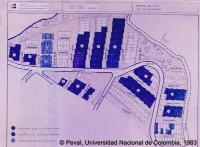Plano de ubicacion y loteo del Programa de vivienda en el Barrio Kennedy de Medellin
Peval, 1983
Palabras clave: LOTES CON SERVICIOS KENNEDY