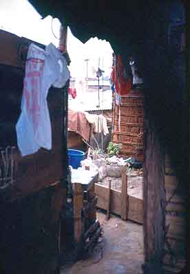 Vivienda de bahareque desde el interior Barrio 3 de Mayo de Cali
CEHAP
Gilma Mosquera 1983
Palabras clave: VIVIENDA TRADICIONAL