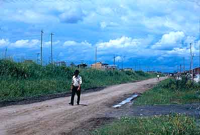 Via de acceso al barrio Petecuy 
CEHAP
Gilma Mosquera 1983

Palabras clave: BARRIOS