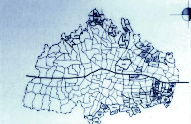 Plano general del barrio Doce de Octubre
CEHAP
PEVAL 1985
Palabras clave: BARRIOS MAPAS MEDELLIN
