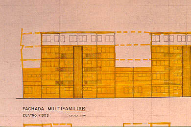 Fachada vivienda multifamiliar de cuatro pisos, Ciudad Bachue
PEVAL
Tova Solo, 1983
Palabras clave: DESARROLLO PROGRESIVO