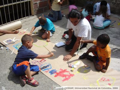 Ninos del barrio Niquitao, pintando 
CEHAP
2006
Palabras clave: TALLER FRATERNIDAD NIQUITAO