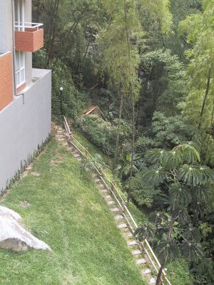 Zona verde con sendero peatonal urbanizacion California del Poblado Medellin
LUIS FERNANDO GONZALEZ, 2004
Palabras clave: CALIFORNIA POBLADO URBANIZACION