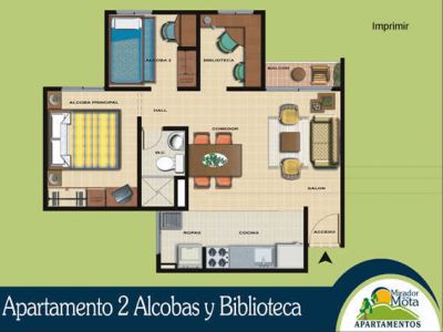 Plano prototipo 1 apartamento mirador de la Mota
LUIS FERNANDO GONZALEZ, 2004
Palabras clave: PLANOS APARTAMENTOS MIRADOR DE LA MOTA URBANIZACIONES