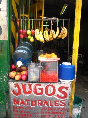 Puesto de venta de jugos y frutas en el centro de Medellin
SENIA SALAZAR MALDONADO 
2008
Palabras clave: ECONOMIA INFORMAL