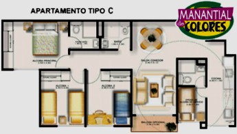 Plano apartamento tipo C manantial de colores
LUIS FERNANDO GONZALEZ, 2004
Palabras clave: PLANOS APARTAMENTOS MANANTIAL DE COLORES