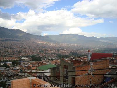 Panorámica del Barrio Castilla hacia la zona nororiental
Cehap, 2010
Palabras clave: Barrio Castilla Medellin