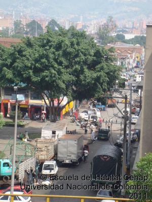 Espacio publico en el sector Barrio Triste  de Medellin
Cehap, 2011
