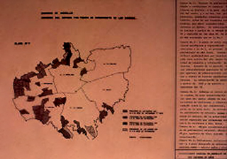 Mapa de asentamientos de invasion y piratas en los ultimos 20 años 
PEVAL 1984
Palabras clave: ASENTAMIENTOS BARRIOS PIRATAS MEDELLIN INVASIONES
