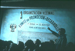 Reunion del comite vecinal Distrito del Agustino Lima Peru
Cehap CIPUR 1981 

Palabras clave: DISTRITO DEL AGUSTINO LIMA PERU COMITE VECINAL