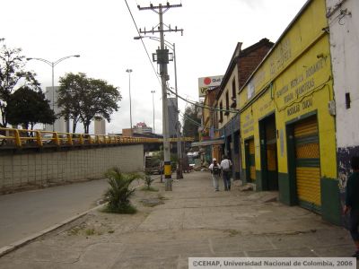 Acera donde se llevo a cabo el Taller de los Andes en Niquitao, Medellin (Carrera 46 con Calle 42)
CEHAP
2006
Palabras clave: TALLER LOS ANDES NIQUITAO