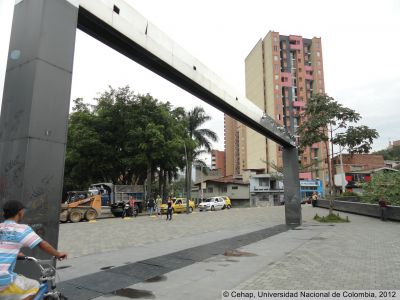 Puerta del agua en el Parque Bicentenario Barrio Bostón (Medellín)
Cehap, 2012
Palabras clave: Intervenciones urbanas Medellín Barrio Boston