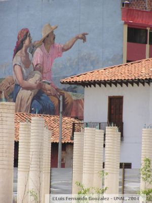 Pintura en muro (replica de Horizontes) al lado del la Plaza de la Luz
Luis Fernando Gonzalez, 2004
Palabras clave: PARQUES MEDELLIN