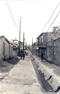 El eje principal mirando a occidente en el barrio La Manuelita en Bogota
Peval-Ceam, 1982
Palabras clave: VIVIENDAS BARRIO LA MANUELITA BOGOTA