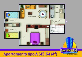Planos apartamento tipo A urbanizacion San Nicolas 
LUIS FERNANDO GONZALEZ, 2004
Palabras clave: PLANOS APARTAMENTOS