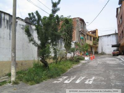 Calle y viviendas del Sector de San Lorenzo de Medellin
CEHAP 2006
Palabras clave: SECTOR SAN LORENZO MEDELLIN