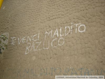 Mural alusivo a la droga en barrio Lovaina, Medellin
CEHAP
2006
Palabras clave: LOVAINA