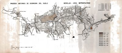 Mapa del proceso histórico de ocupación del suelo Medellín - Area Metropolitana
Peval, 1985
Palabras clave: MEDELLIN MAPAS CRECIMIENTO URBANO