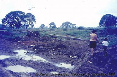 Vías de acceso en el Barrio El Vallado Cali
Peval, 1983
Palabras clave: Barrio el Vallado Cali