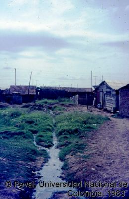 Canales de aguas negras en el barrio Petecuy de Cali
Peval, 1983
Palabras clave: Servicios Publicos Alcantarillado Barrios populares
