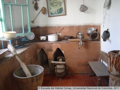 Representación de una cocina típica antioqueña
Cehap, 2011
Palabras clave: Vivienda popular