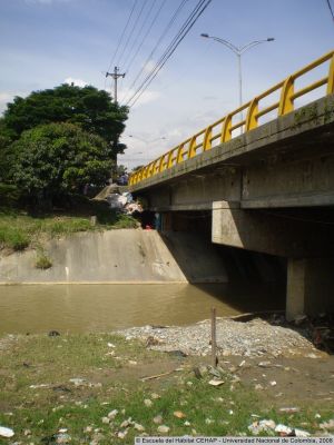 Bajos del Puente sobre La Quebrada La Iguaná sobre la Carrera 65
CEHAP, 2008
Palabras clave: Quebrada La Iguaná Medellín