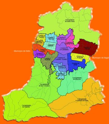 Mapa de comunas de Medellin y sus corregimientos
Alcaldia de Medellin, 2006
Palabras clave: MAPAS CORREGIMIENTOS MEDELLIN