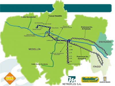 Mapa de Proyeccion de las estaciones de Metroplus
Alcaldia de Medellin, 2008
Palabras clave: METROPLUS INFRAESTRUCTURAL VIAL MEDELLIN MAPAS