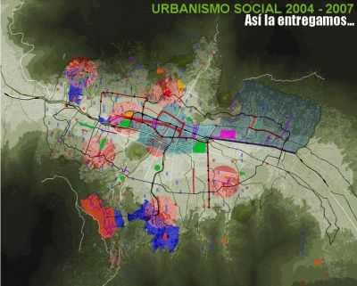 Mapa de desarrollo de Medellin urbanismo social 2004-2007
Alcaldia de Medellin, 2007
Palabras clave: MAPAS MEDELLIN