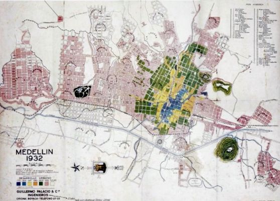 Plano de Medellin 1932
Plano elaborado por la Oficina de Guillermo Palacio & Cia. 1932 - Concejo de Medellín
Palabras clave: MAPAS MEDELLIN CRECIMIENTO URBANO Cartografía