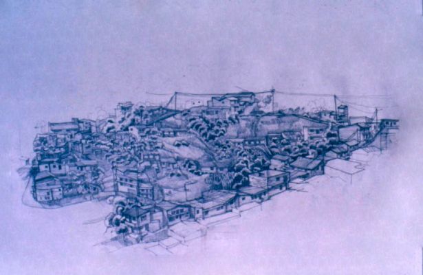 Perspectiva de una manzana tipica del barrio popular
Cehap
PEVAL, 1985
Palabras clave: BARRIO POPULAR