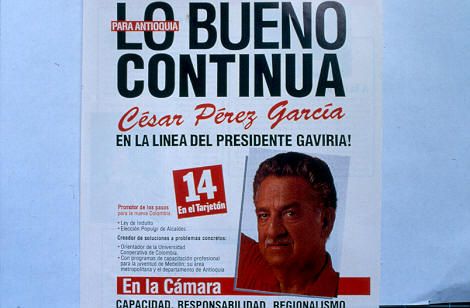 Publicidad politica de elecciones a gobernacion de Antioquia
Cehap 1992




Palabras clave: ELECCIONES