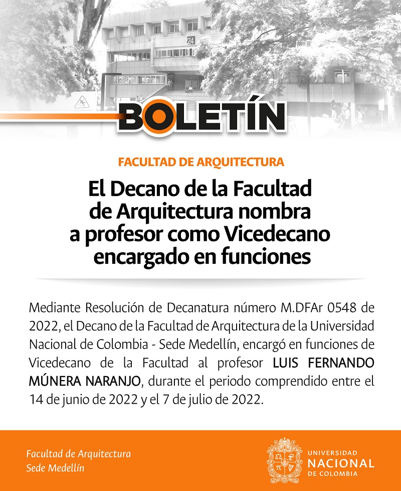Boletín de la Facultad de Arquitectura