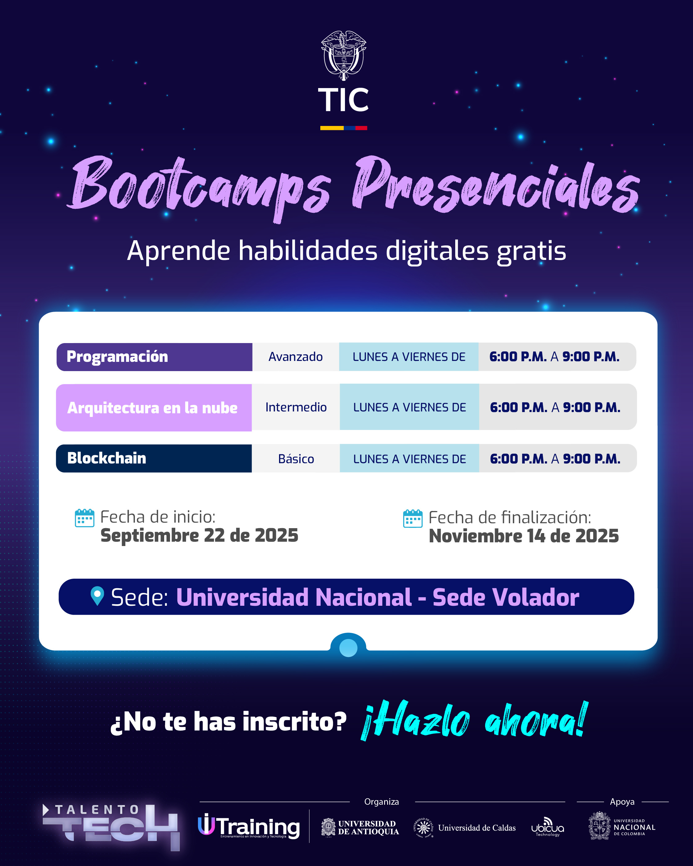 20250918 Bootcamps Presenciales varios grupos UNAL V3