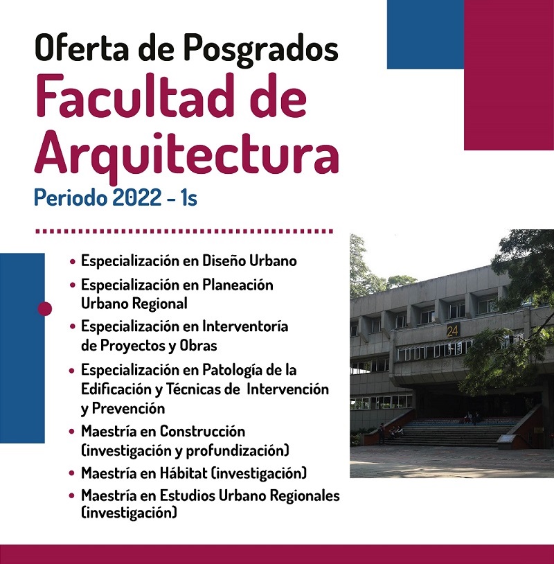 Convocatoria no masiva - Oferta de Posgrados Periodo 2022-1S