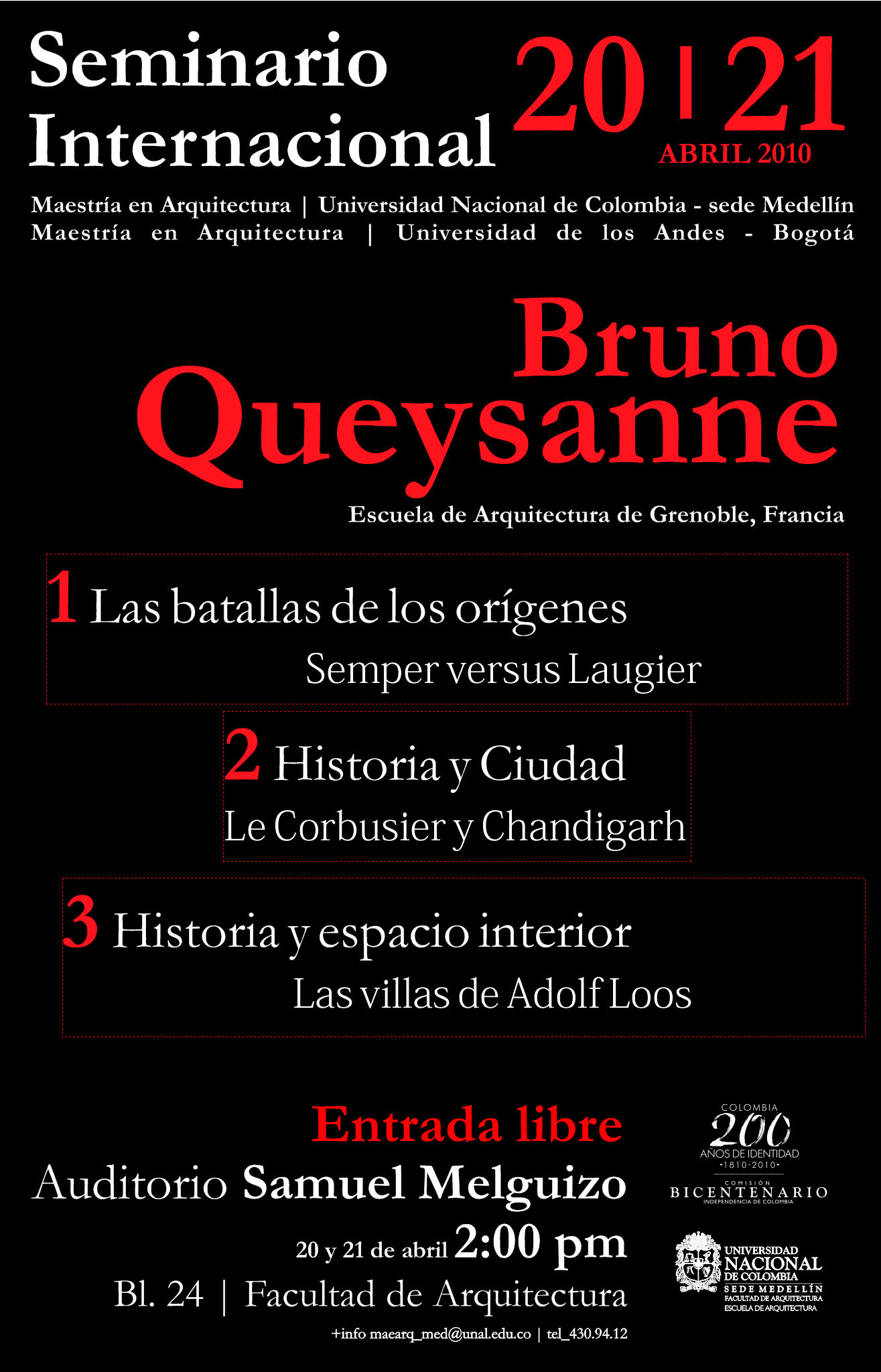 2010 04 20 Afiche Bruno Queysanne BR