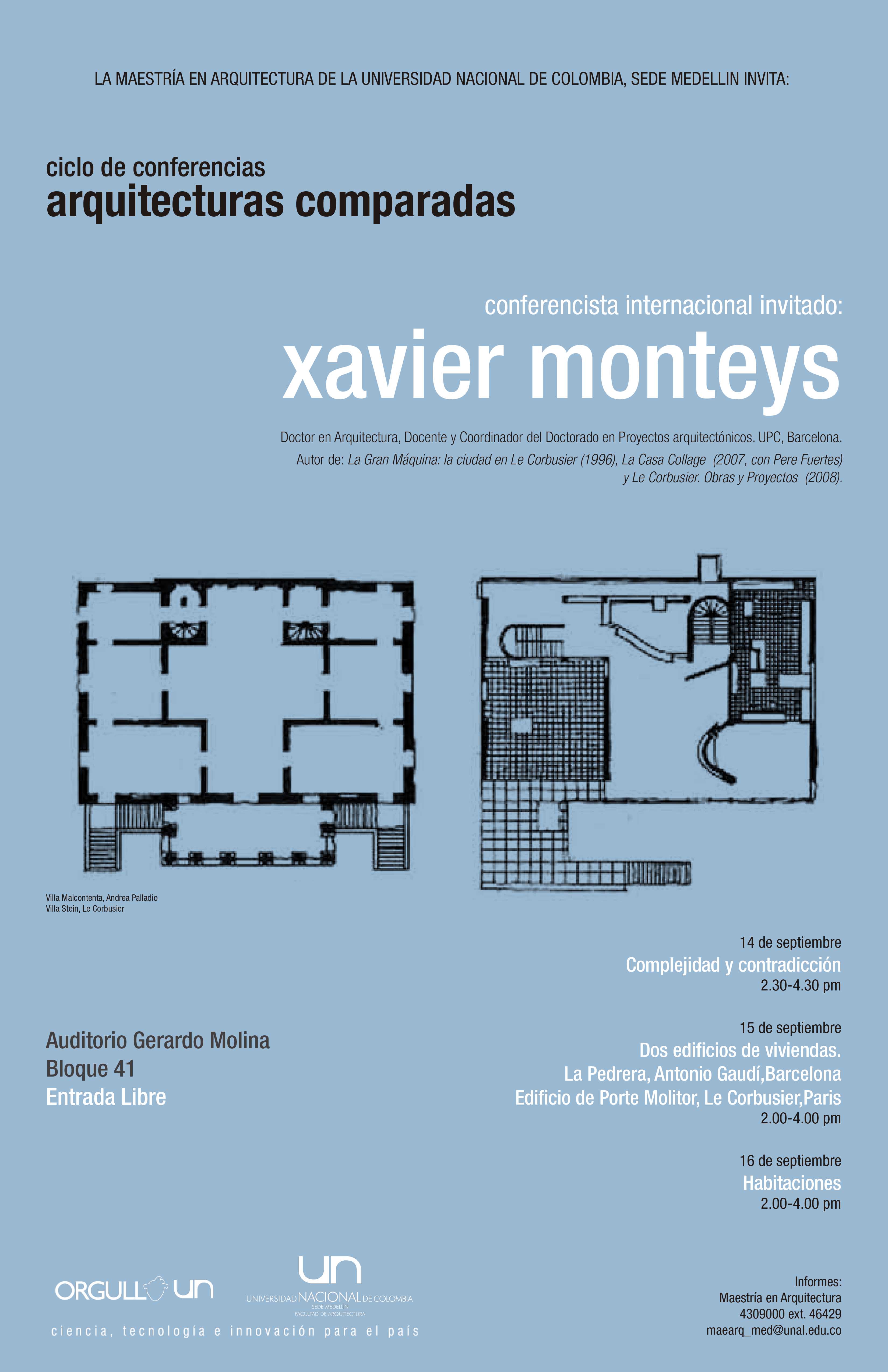2011 09 13 Afiche Xavier Monteys BR
