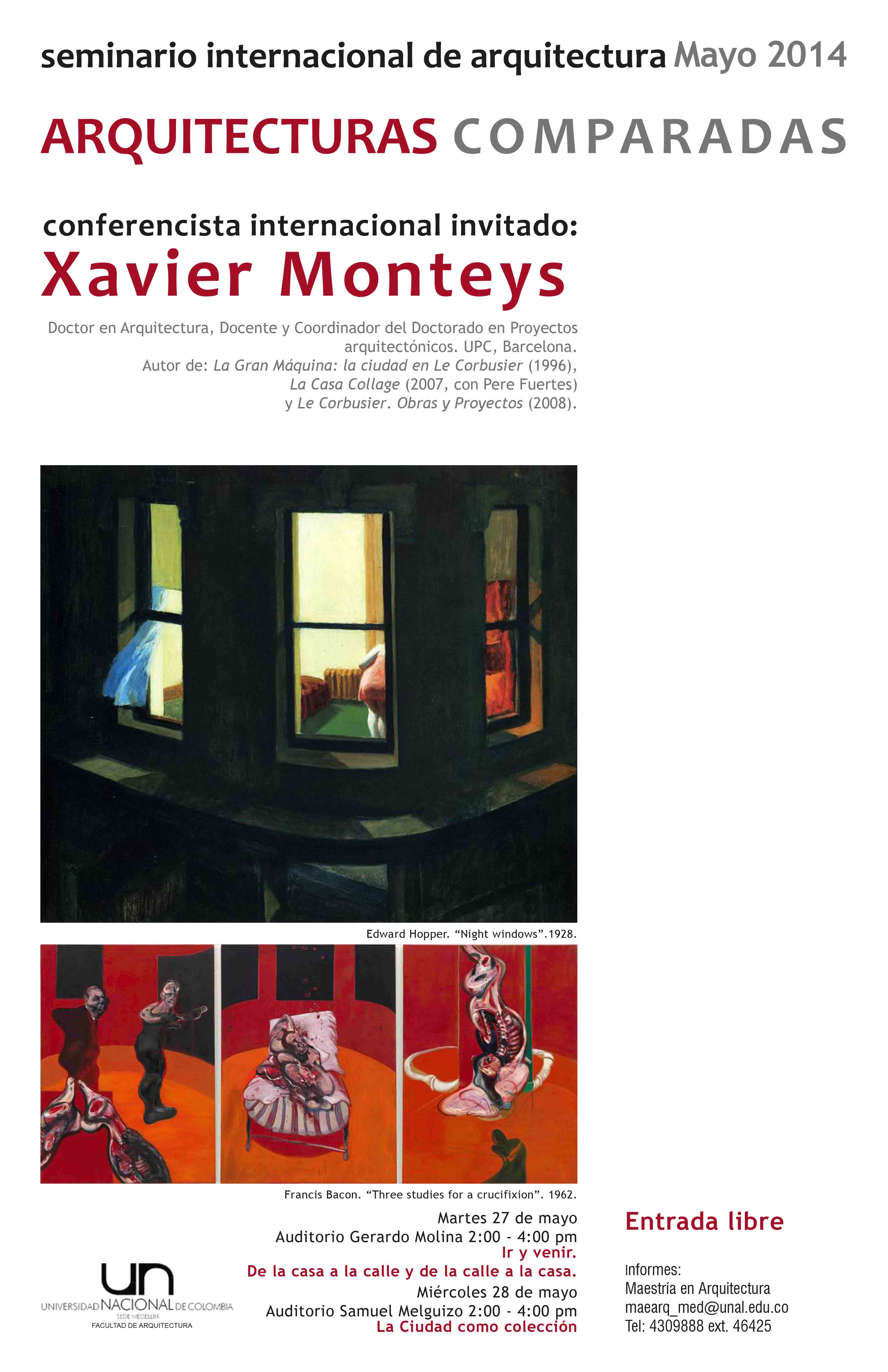 2014 05 26 Afiche Xavier Monteys BR